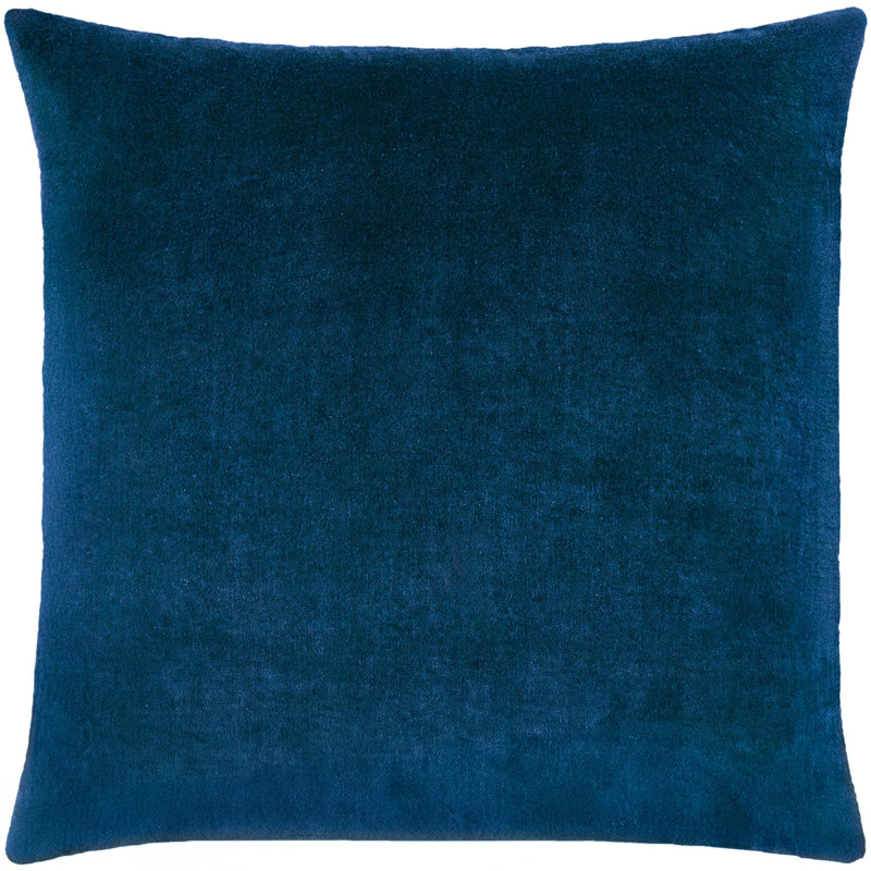 Coussin décoratif Digby, Bleu, Housse de coussin seulement - sans coussin, Carré 20 po