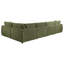 Canapé modulaire rembourré en chenille 5 pièces Henry vert-1766612057-1766612058