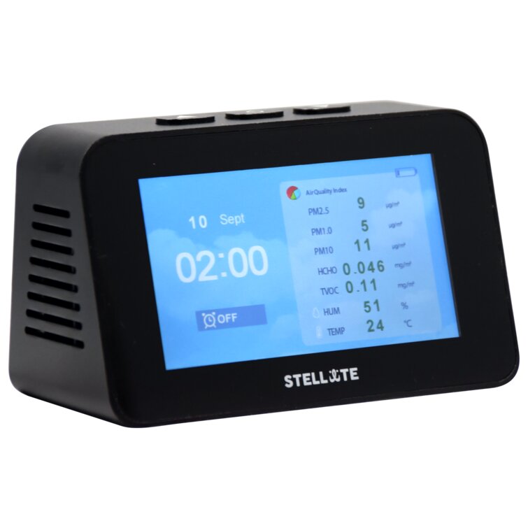 STELLATE 3.5'' Clock Thermometer