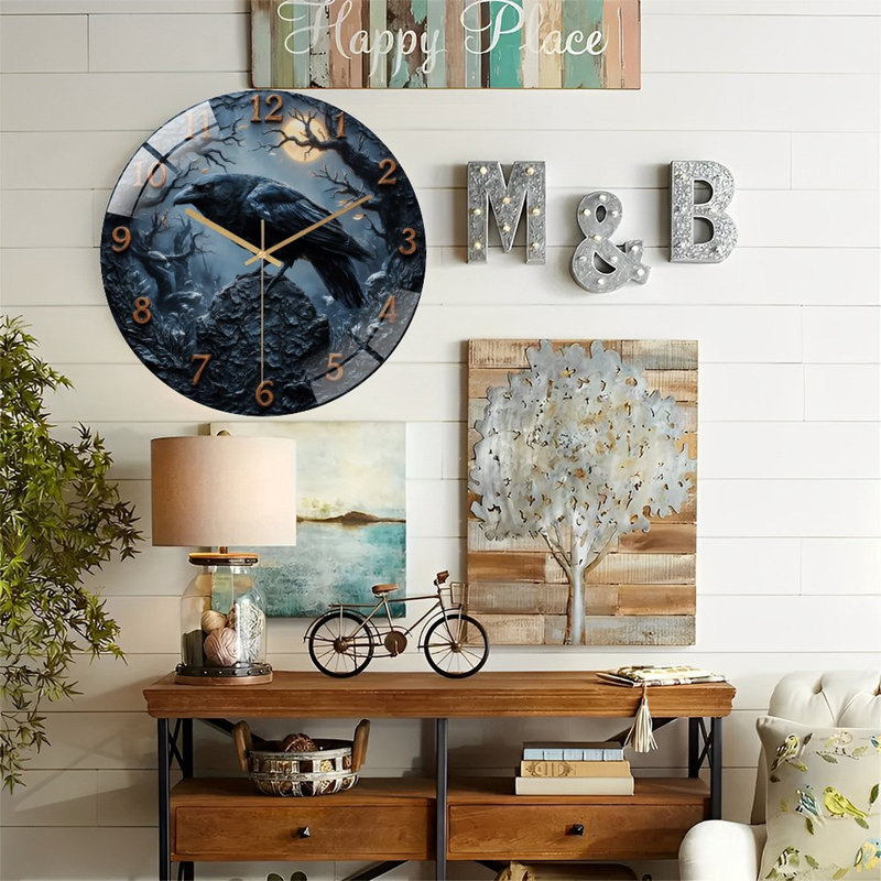 Horloge murale gothique 12 po