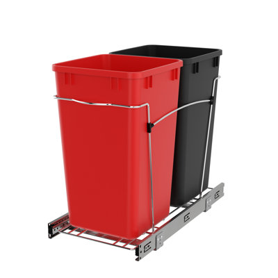 Poubelles coulissantes doubles Rev-A-Shelf pour la cuisine 