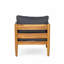 Chaise longue de patio en bois d'acacia avec coussins amovibles Adria-1471015316