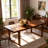 Solid Wood Executive Desk, Rustic Farmhouse Dining Table, Writing & Computer Table for Home Office or Study Room