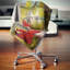Humain et libellule - Coussin imprimé abstrait-30141998-30142001