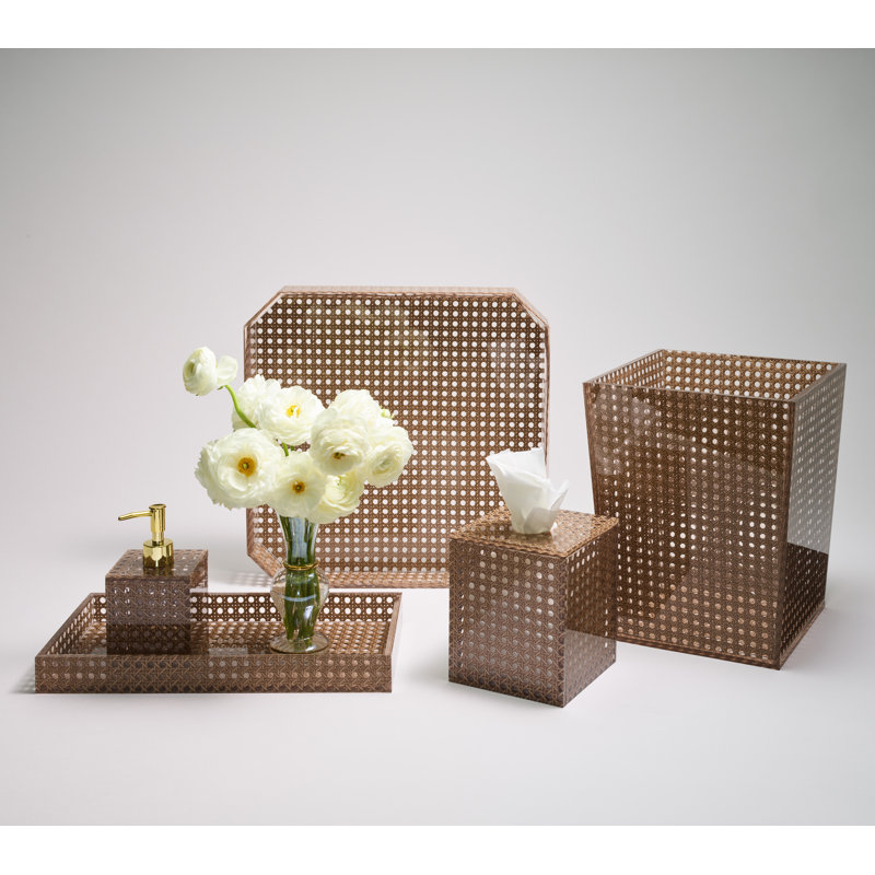 Reed Tissue Box, Brown