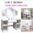 Girls Princess Vanity Table Set - Tri-Folding Mirror-1314999652