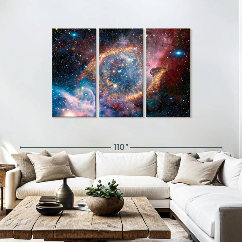 Oberle Helix Planetary Nebula, 48" H x 74" W