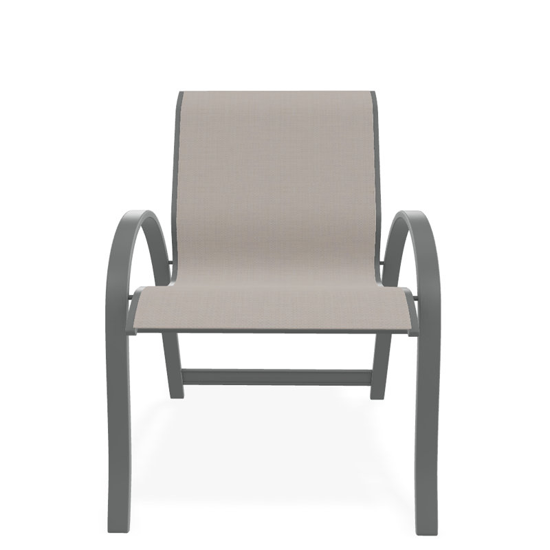 Fauteuil de salle à manger empilable Hiraku, Naturel, Graphite