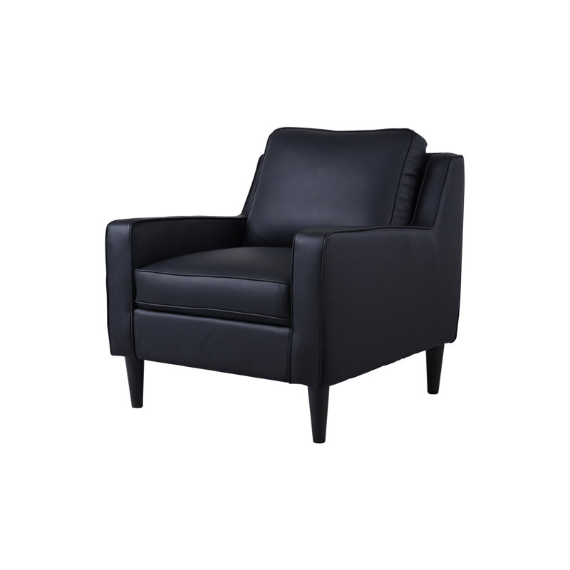 Fauteuil en cuir fleur 33 po Balaal