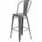 Blake Industrial Style Bar Chair - Set of 4 - Modern Metal Bar or Counter Height-1218146574-1218146571