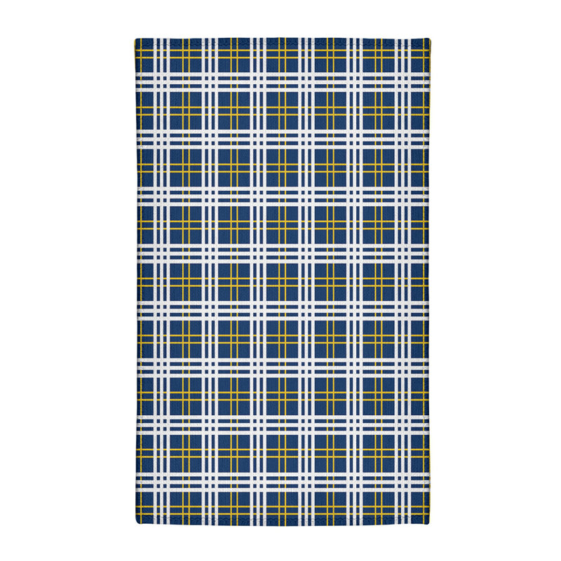 Tapis à carreaux bleu, Rectangle 4 pi x 6 pi