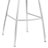 Mirano Gray Faux Leather And Brushed Stainless Steel 26" Counter Stool-744249259