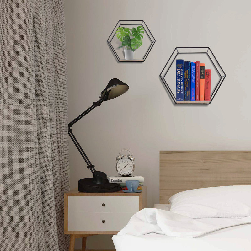 Iarla 3 Piece Hexagon Accent Shelf