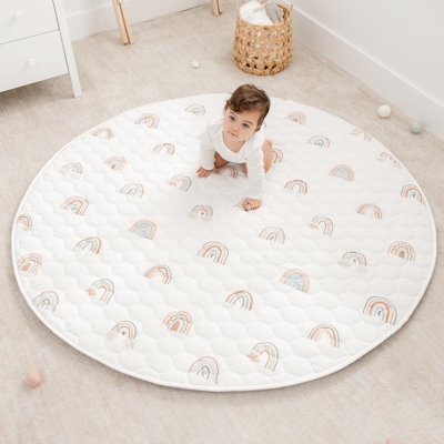Comfy Cubs Premium Play Mat - Kids & Toddler Play Mat with Non-Slip Bottom - Plush Quilted Top Baby Mat