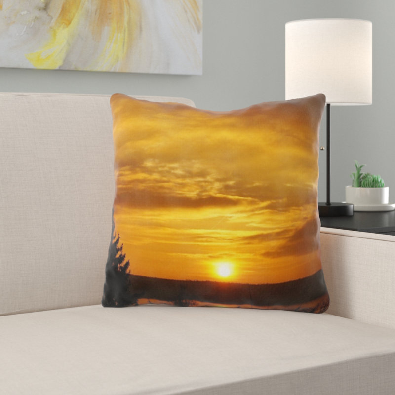 Coussin coucher de soleil