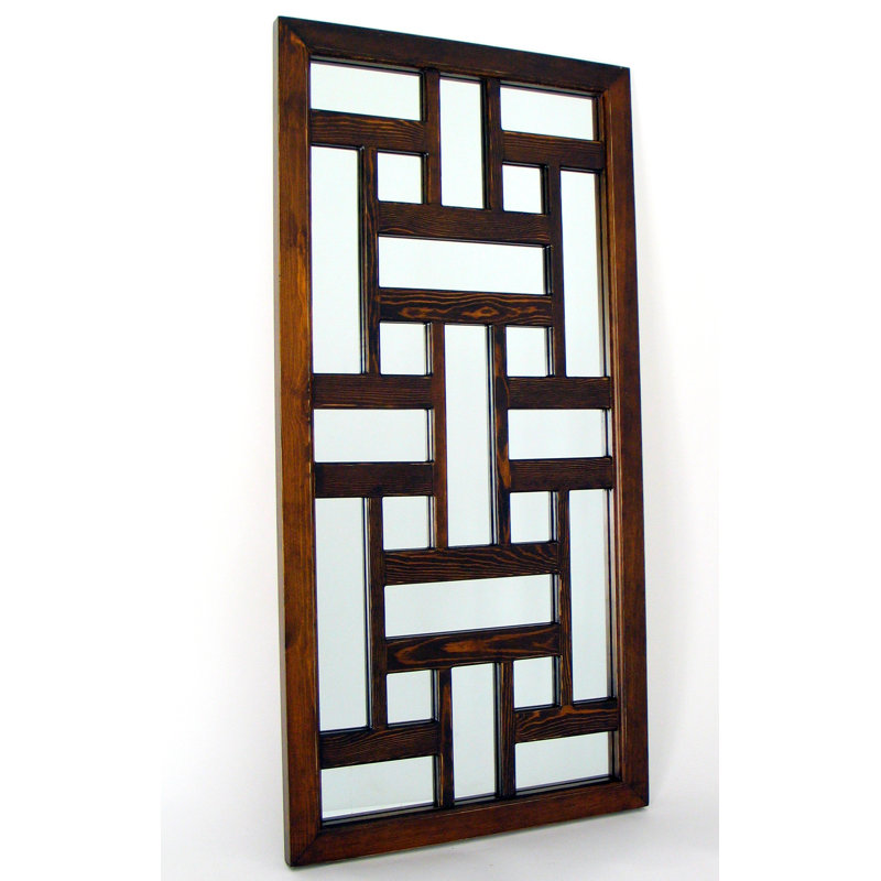 Miroir rectangulaire en bois