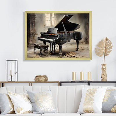 Minimalisme Grand Piano Melody II - Piano, art mural
