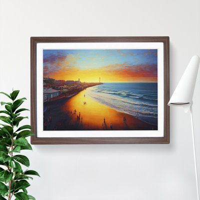 Evening Beach - Framed Print
