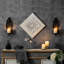 2 Piece Metal Wall Bath Sconce Set