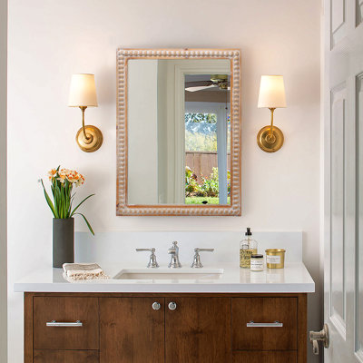 22 po x 30 po avec miroir en bois encadré pour la salle de bain