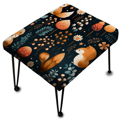 Ranawat - Repose-pieds rectangulaire à imprimé animal