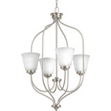 4 - Light Dimmable Geometric Chandelier