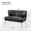 2 Seater Faux Leather Loveseat-1396152500
