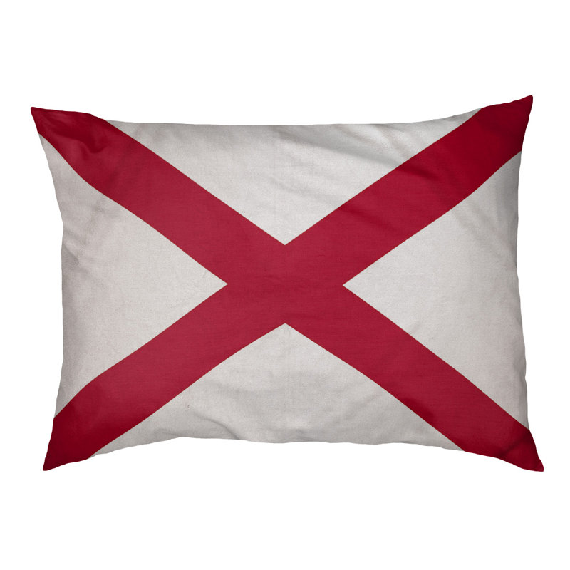 Coussin pour chien alabama flag Burien, Très grand (l 52 po x P 42 po x H 17 po)