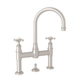Georgian Era Widespread Bathroom Faucet with Drain Assembly