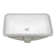 Ruvati 18 x 12 inch Undermount Bathroom Sink White Rectangular Porcelain Ceramic with Overflow