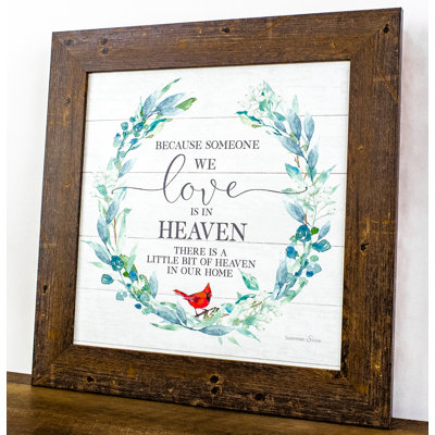 Sympathy " Because Someone Wreath "
