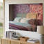 Toile, scène de chambre à coucher douillette avec tête de lit magnifiquement tapissée et art mural-1660181262