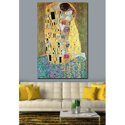 « the baiser » par gustav klimt,, reproduction d’art