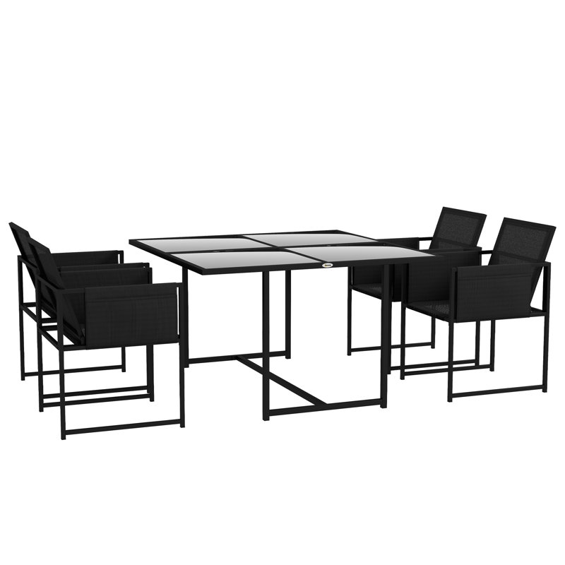 Kaylynn 4 - Person Patio Dining Set with Square Table