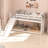 Low Bunk Bed with Slide, Floor Loft Bed with Climbing Ladder, Wood Twin Bunk Bed Frame with Full Guardrails & Storage Space for Kids Toddler-403378802