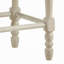 Tabourets de comptoir 2 pièces brun clair et blanc antique