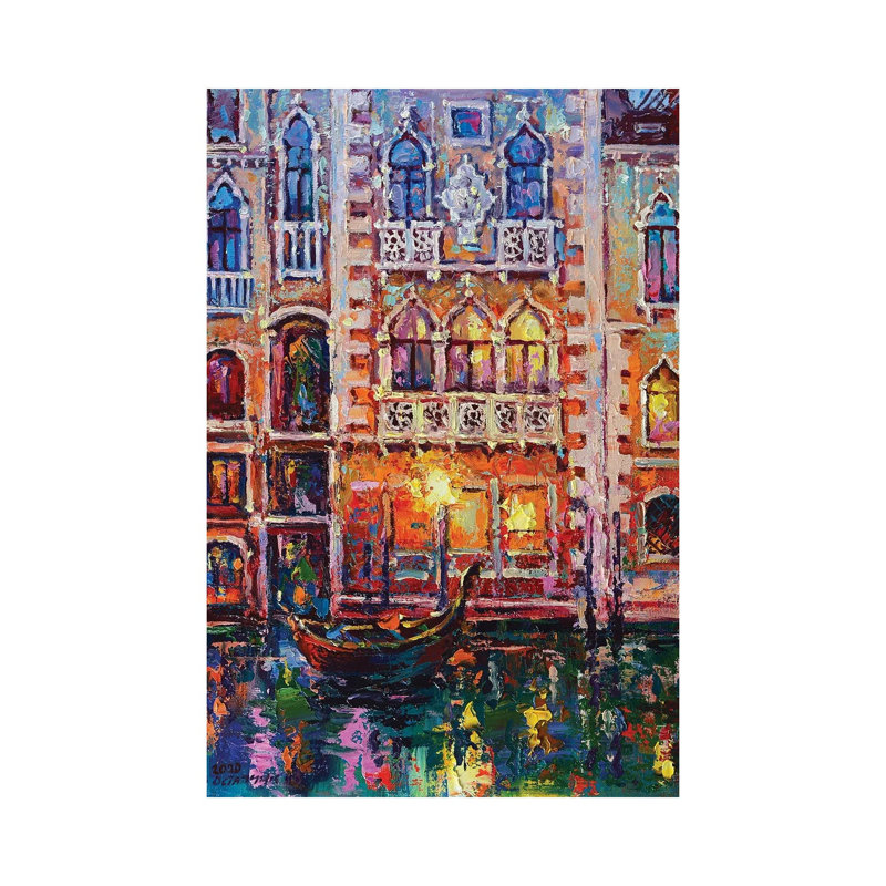 Venice by Andrej Ostapchuk - Painting on Canvas, Wrapped Canvas, 30.48cm H x 20.32cm W x 1.91cm D