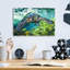 «Sea Turtle Reef» par Tim Jeffs, art mural en acrylique, 16 po x 12 po