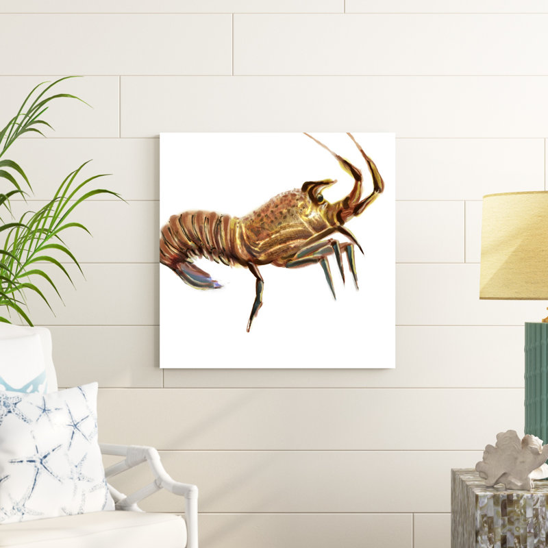 Homard illustré II, H 30 po x l 30 po x P 1,25 po
