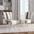 Upholstered Floral Side Chair - Modern floral Accent Chair-90396755