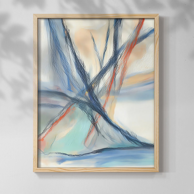 "ABSTRACT Series DCC XXII" par J Paul, Naturel, H 11 po x l 9 po