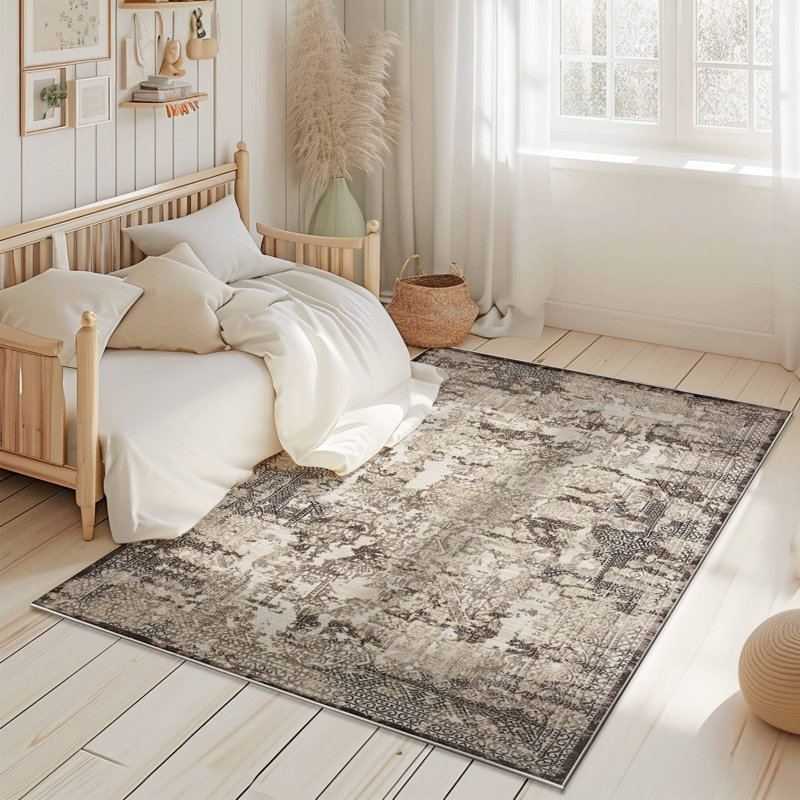 Boho Oriental Traditional Vintage Area Rug For Living Room Carpet, Rectangle 7'10" x 10'10"