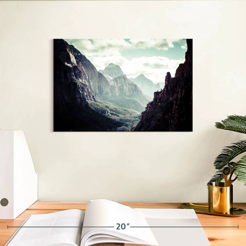 Paysage de montagne Alvord Zion, H 8 po x l 12 po