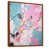Toile avec cadre flottant brun