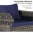 5 Piece Outdoor Patio Sectional Couch Sofa Conversation Furniture Sets with Chair,  Glass Top Coffee Table & Cushion,Sectional Sofa, Loveseat-1626584605