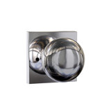 Bravura 906-6 Macon Privacy Knob on Round Contemporary Rose in Satin Nickel