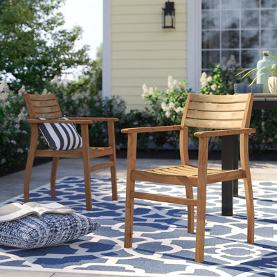 Chaise d'extérieur 100% teck certifiée FSC Rafael