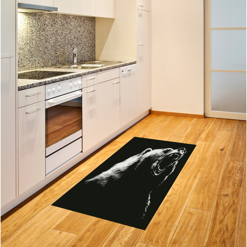 Bear High Density Long Fiber Poly Threads Decorative Area Rug Carpet, Rectangle 4' x 5'8"