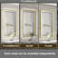 Miroir de salle de bain à DEL avec lumières, miroir de salle de bain éclairé à l'avant et à l'arrière avec anti-buée, miroirs muraux éclairés, température de 3 couleurs, à intensité variable-268698511-268698507