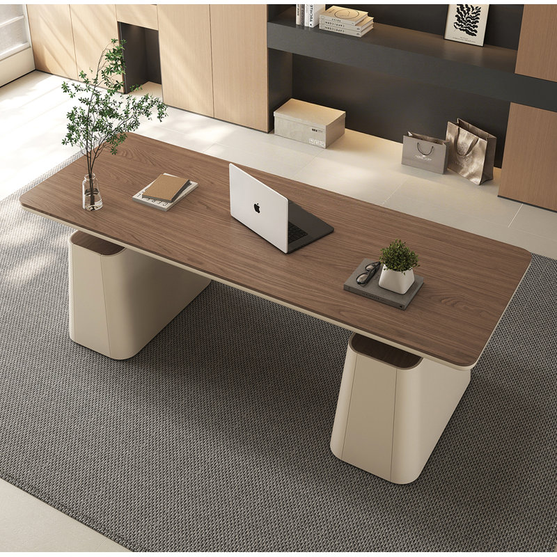 Bureau de levage électrique rectangulaire en bois massif, 26.7" H x 70.9" W x 27.6" D